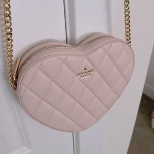Kate Spade Love Shack Quilted Heart Crossbody | Pink